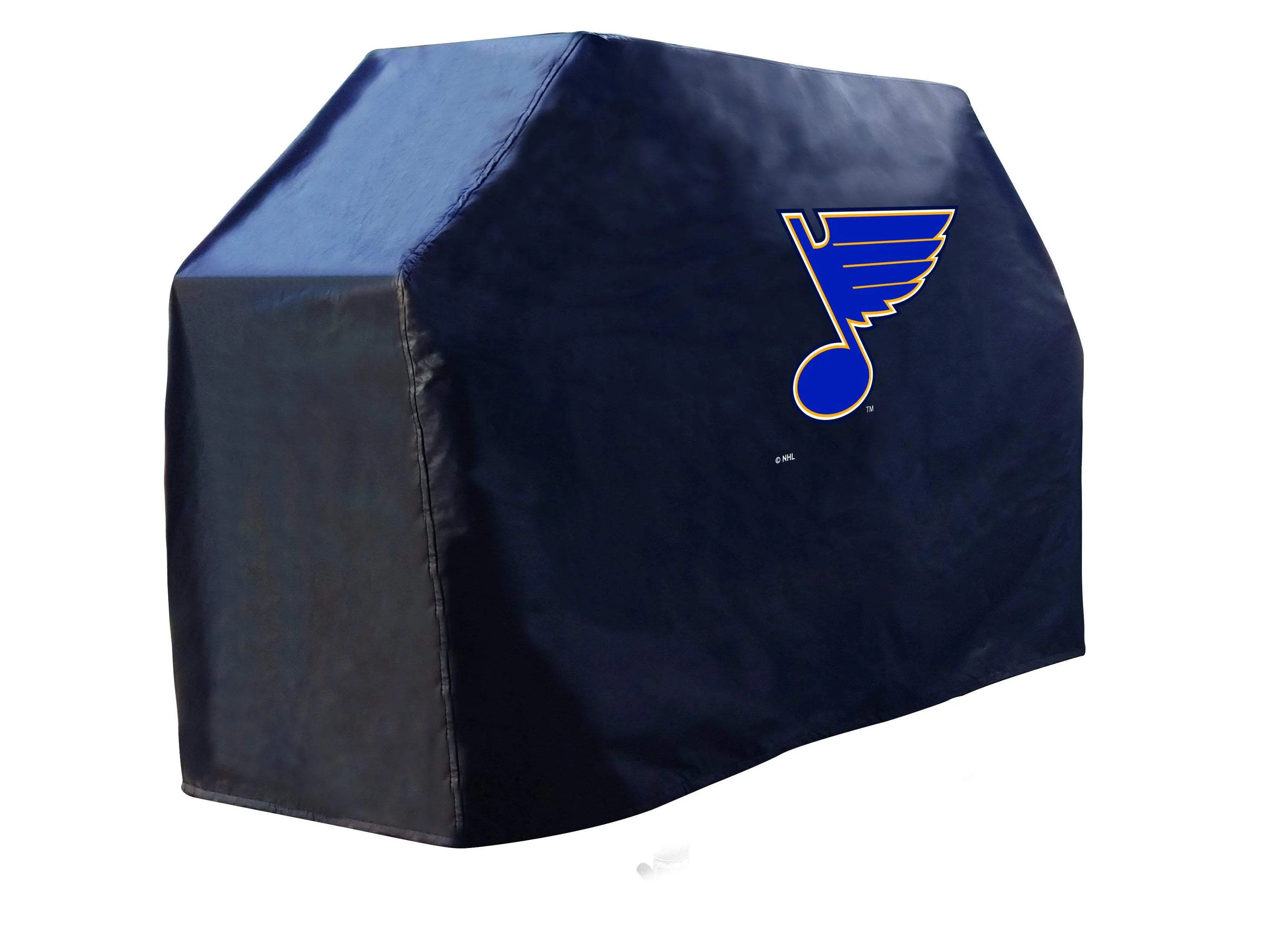 St. Louis Blues HBS Black Outdoor Heavy Duty Breathable Vinyl BBQ Grill Cover