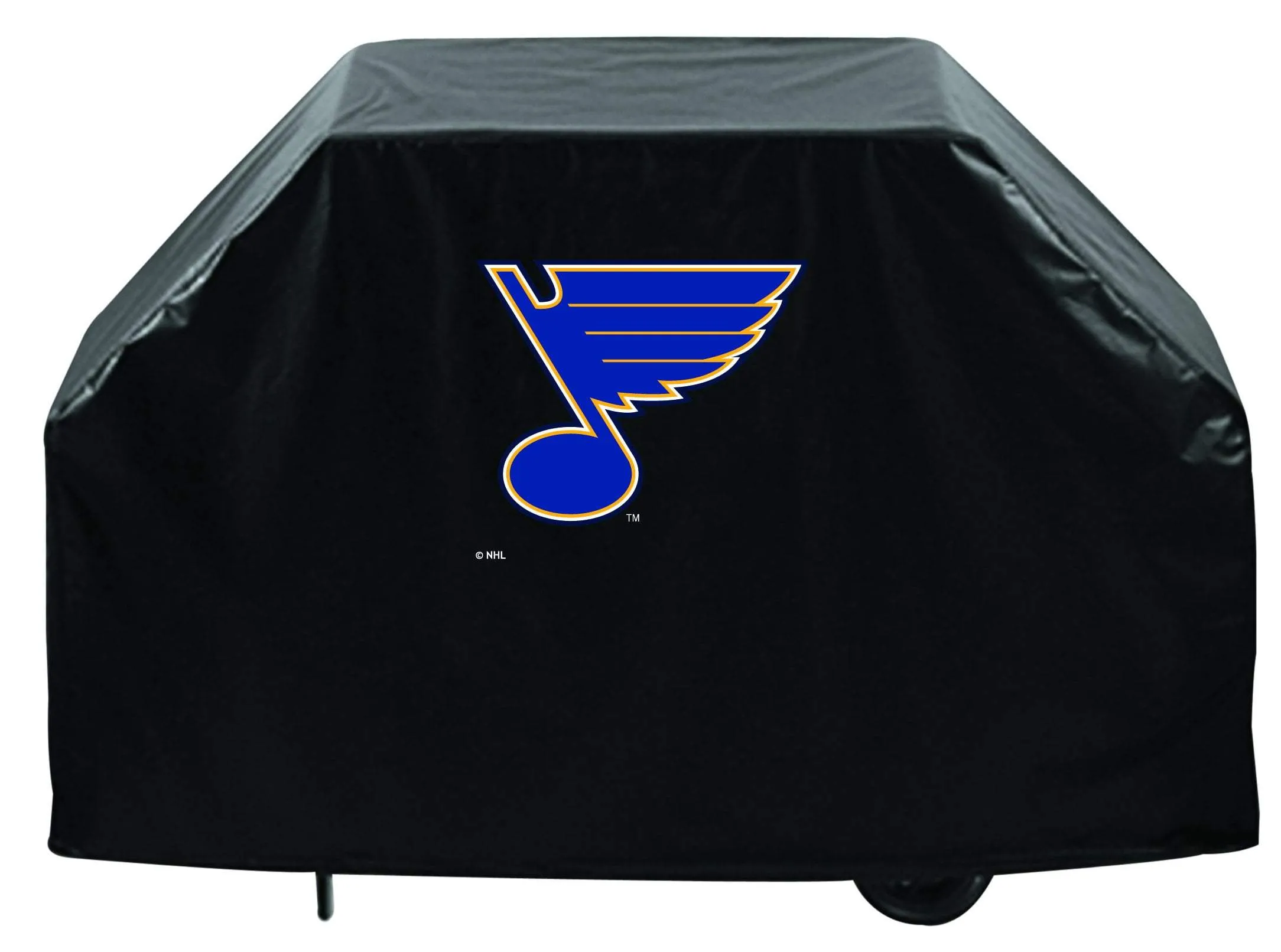 St. Louis Blues HBS Black Outdoor Heavy Duty Breathable Vinyl BBQ Grill Cover