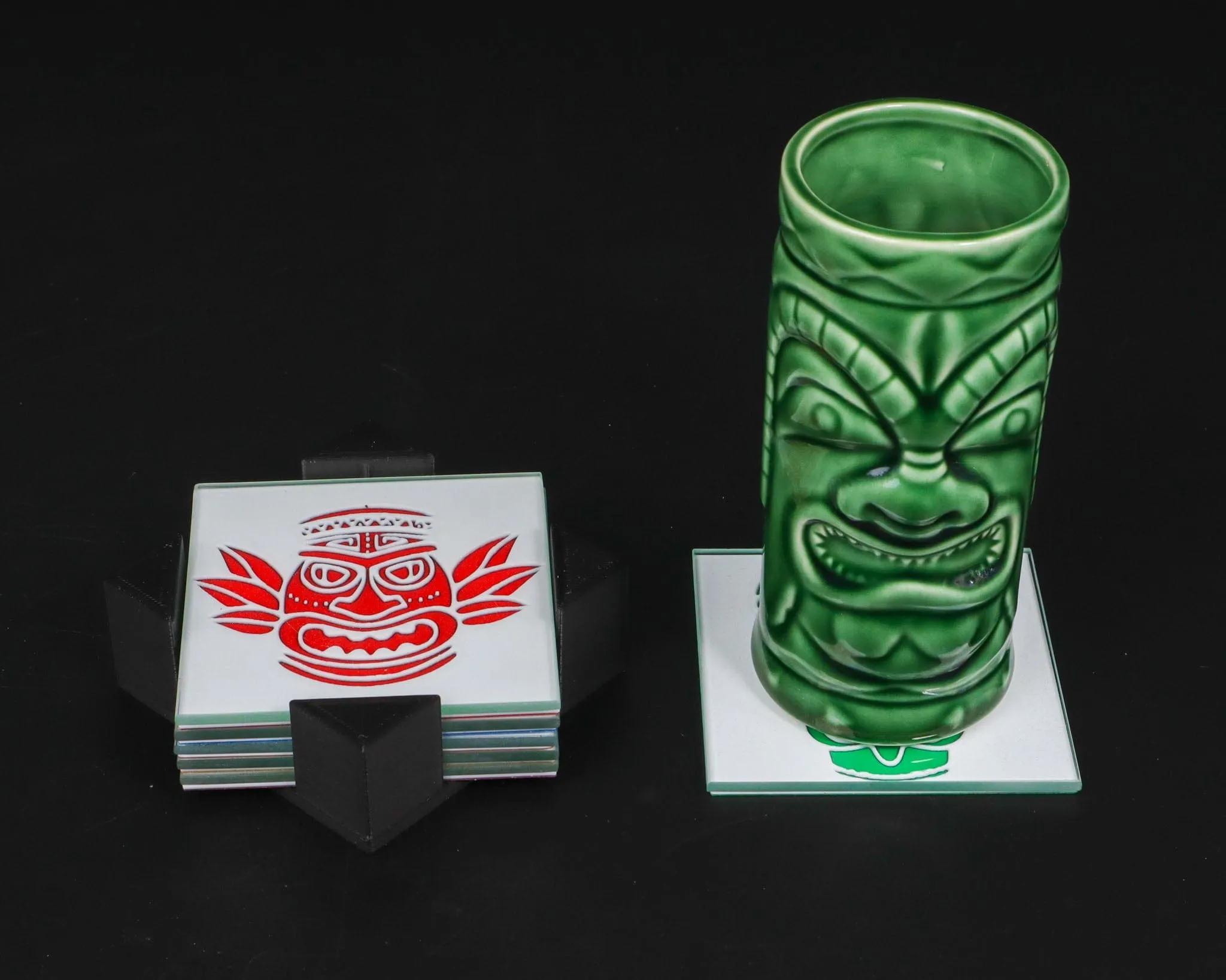 Tiki Mask Lightbox: Illuminate Your Hawaiian Paradise!