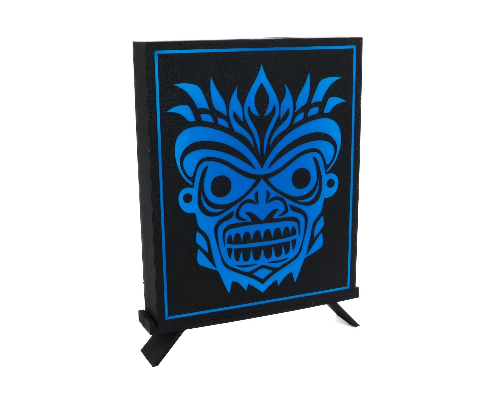 Tiki Mask Lightbox: Illuminate Your Hawaiian Paradise!