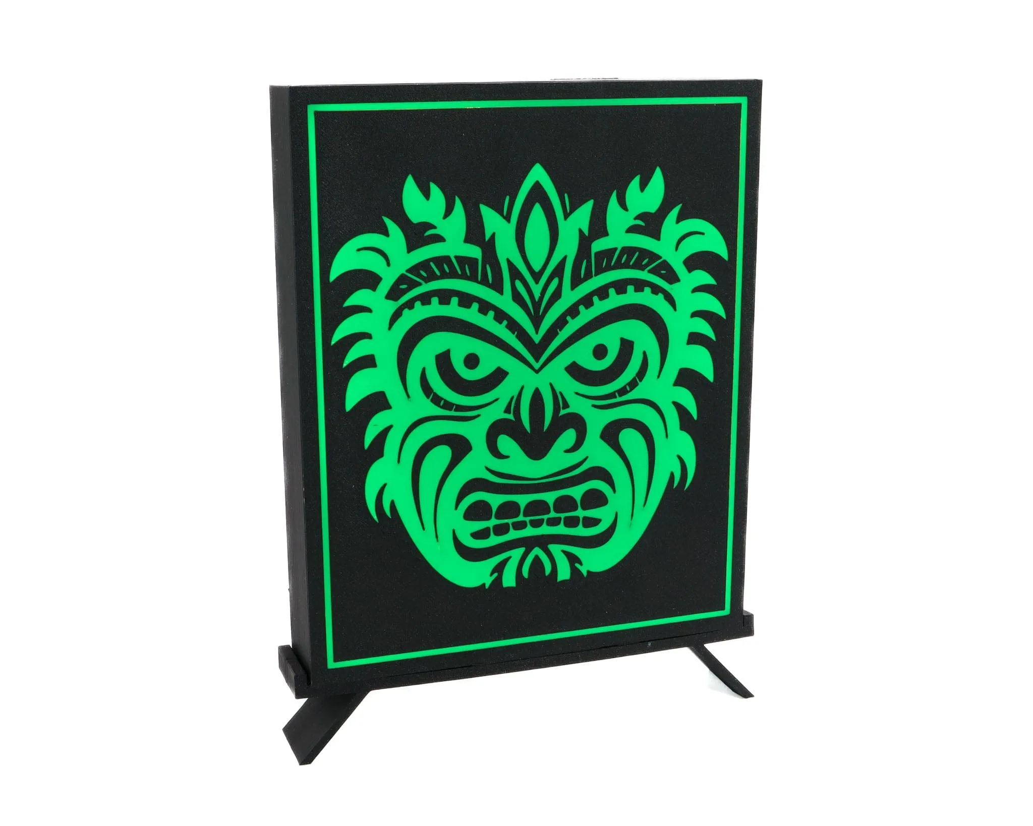 Tiki Mask Lightbox: Illuminate Your Hawaiian Paradise!