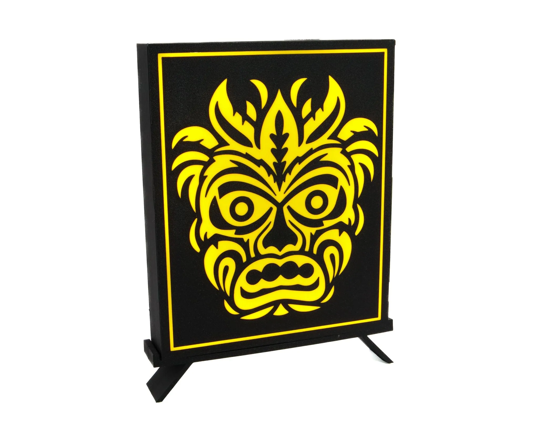 Tiki Mask Lightbox: Illuminate Your Hawaiian Paradise!