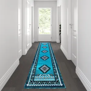 Turquoise 2' x 10' Area Rug ACD-RGD143-210-TQ-GG