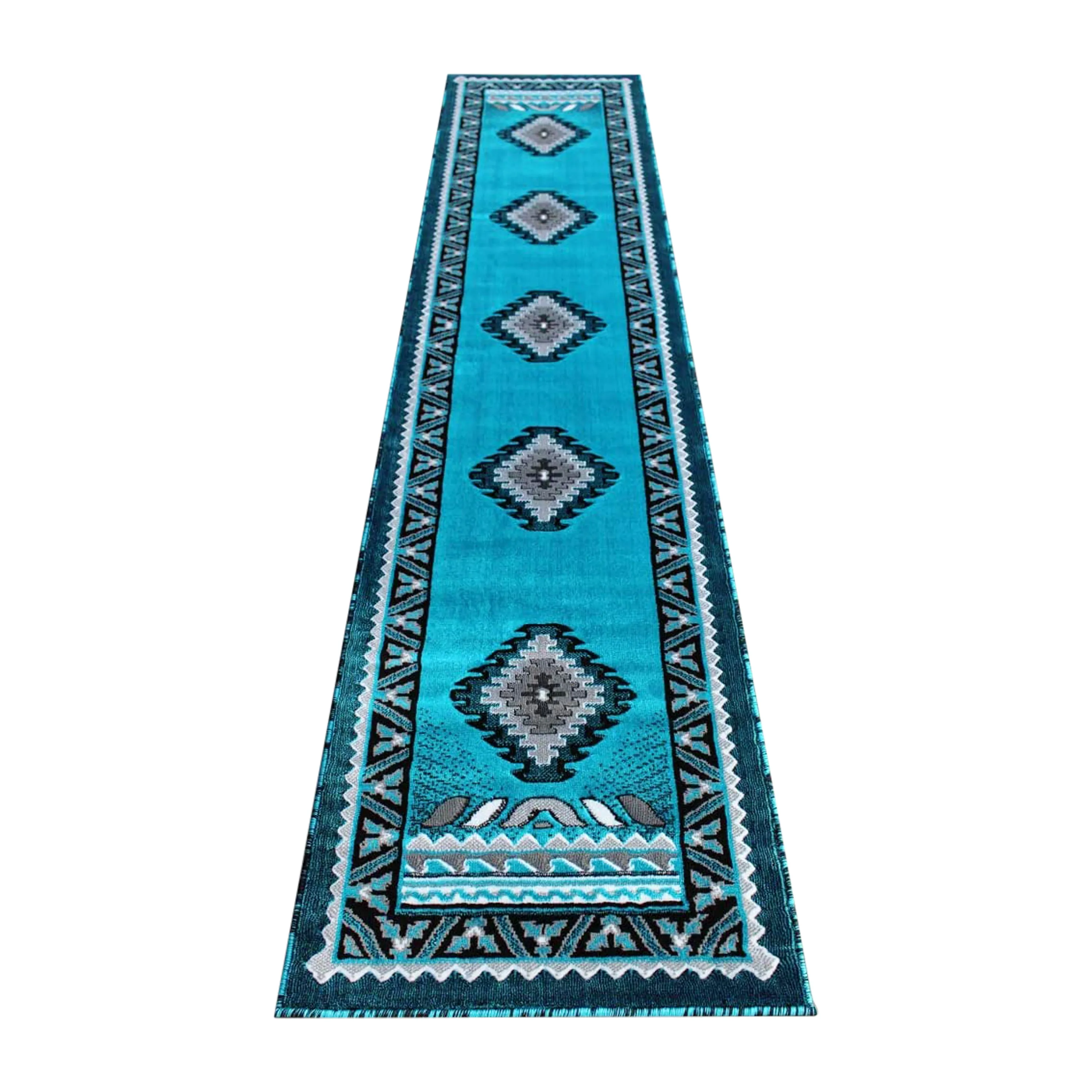 Turquoise 2' x 10' Area Rug ACD-RGD143-210-TQ-GG