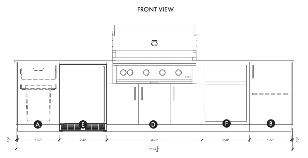 Urban Bonfire TAÏGA 42 Outdoor Kitchen