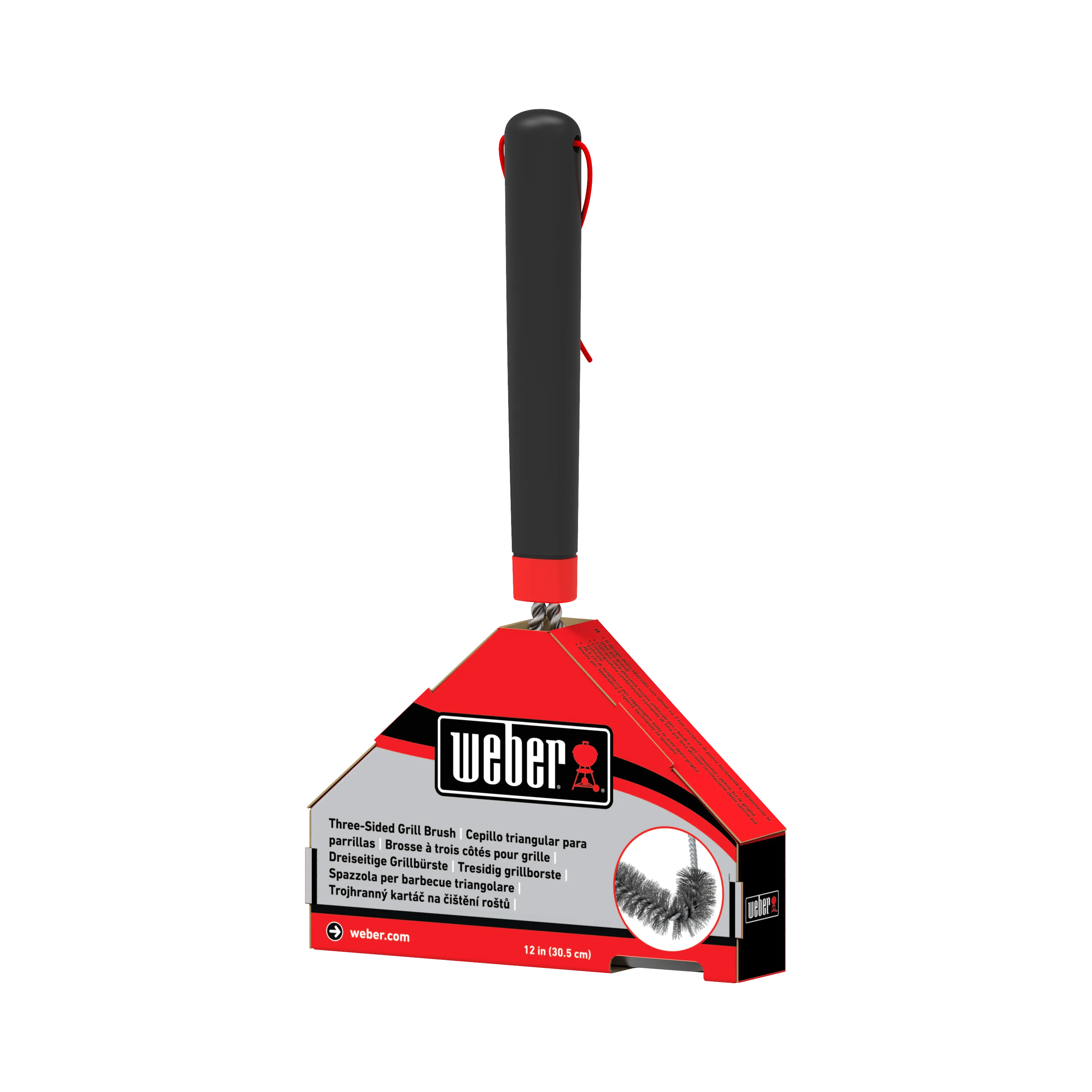 Weber 6277 - Three-Sided Grill Brush 12"